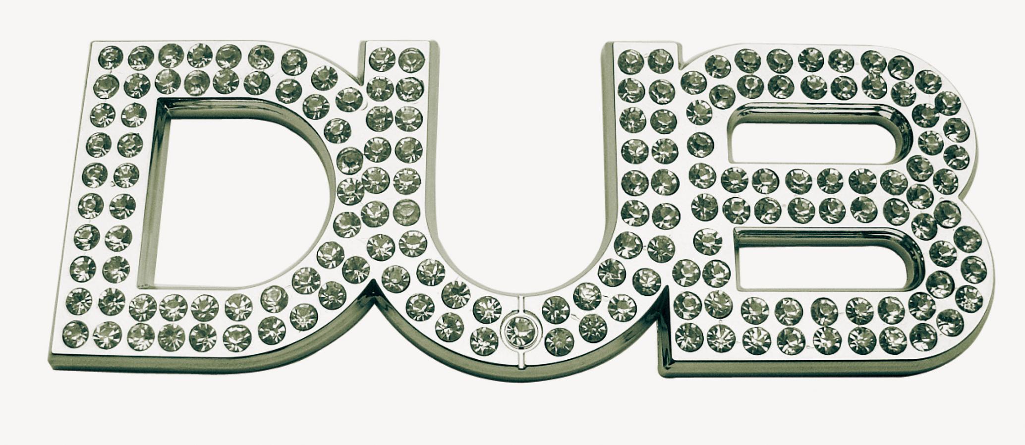 Chrome DUB Iced Out Auto Emblem