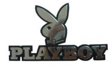 PlayBoy Chrome Car Emblem TEXT