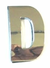 Chrome Letter Style 3 - D