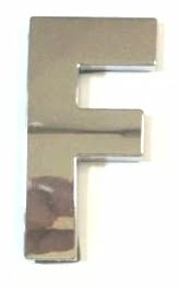 Chrome Letter Style 3 - F