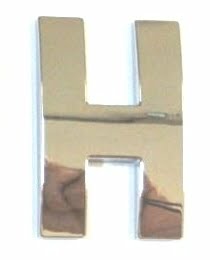 Chrome Letter Style 3 - H