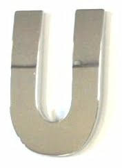 Chrome Letter Style 3 - U