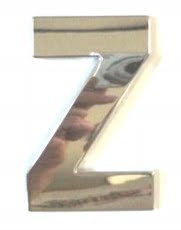 Chrome Letter Style 3 - Z