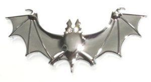 20 Bat with Crystal Eyes METAL Emblems