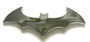 Bat Shape Chrome Emblem