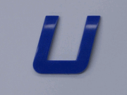 Blue Letter - U