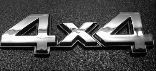 4x4 Chrome Emblem