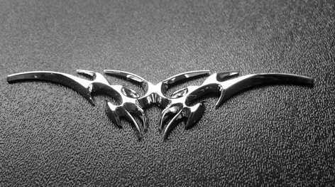 Tribal Chrome Auto Emblem 1