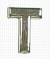 Chrome Letter Style 1 - T