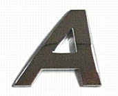 Chrome Letter Style 2 - A