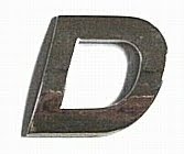 Chrome Letter Style 2 - D