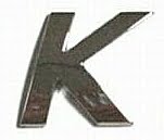 Chrome Letter Style 2 - K