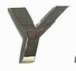 Chrome Letter Style 2 - Y