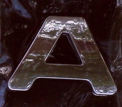 Chrome Letter Style 9 - A