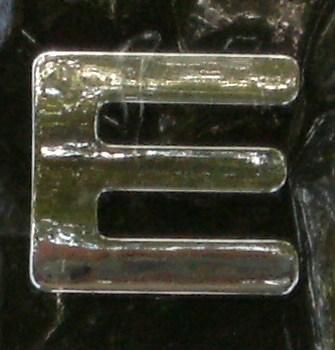 Chrome Letter Style 9 - E