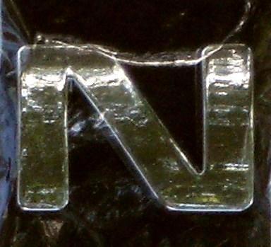 Chrome Letter Style 9 - N