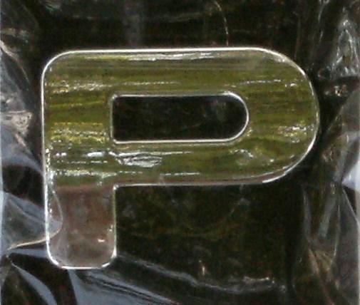 Chrome Letter Style 9 - P