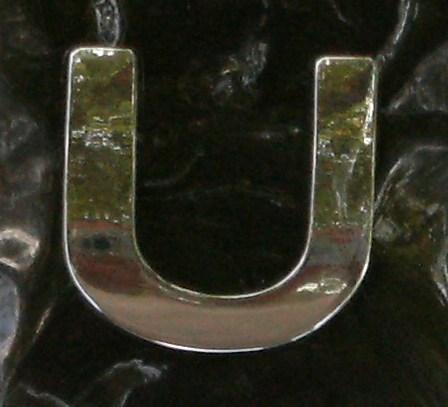 Chrome Letter Style 9 - U