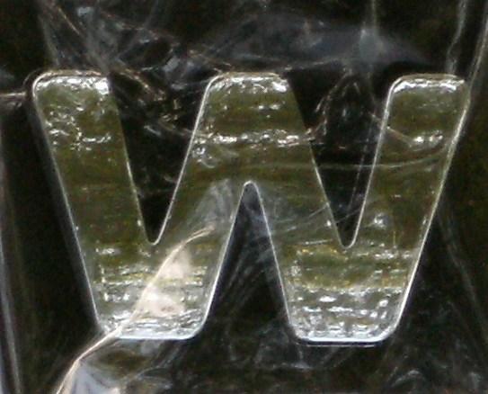 Chrome Letter Style 9 - W