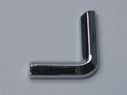 Chrome Letter Style 4 - J