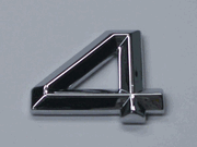 Chrome Number Style 4 - 4