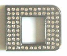 Crystal Chrome Letters BLACK - D