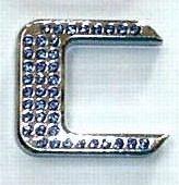 Crystal Chrome Letters BLUE - C