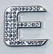 Crystal Chrome Letters BLUE - E