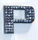Crystal Chrome Letters BLUE - P