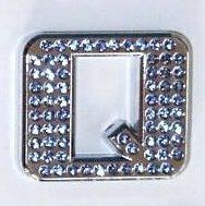 Crystal Chrome Letters BLUE - Q