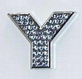 Crystal Chrome Letters BLUE - Y