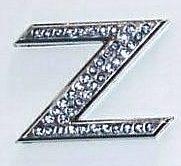 Crystal Chrome Letters BLUE - Z