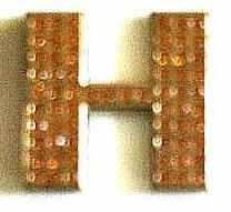Crystal Chrome Letters GOLD - H