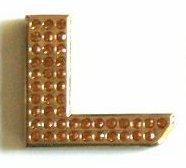 Crystal Chrome Letters GOLD - L