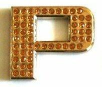 Crystal Chrome Letters GOLD - P