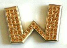 Crystal Chrome Letters GOLD - W
