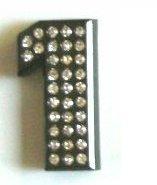 Crystal Chrome Numbers BLACK - 1