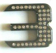 Crystal Chrome Numbers BLACK - 3