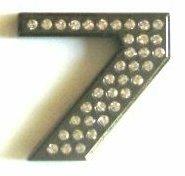 Crystal Chrome Numbers BLACK - 7