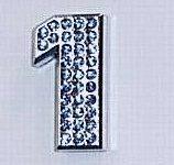 Crystal Chrome Number BLUE - 1