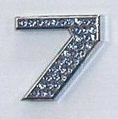 Crystal Chrome Number BLUE - 7