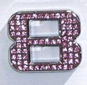 Crystal Chrome Number PINK - 8