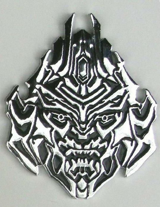 Transformers METAL DECEPTICON Chrome Auto Emblem