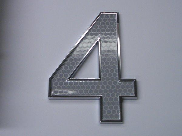 Large Reflective Chrome Number - 4