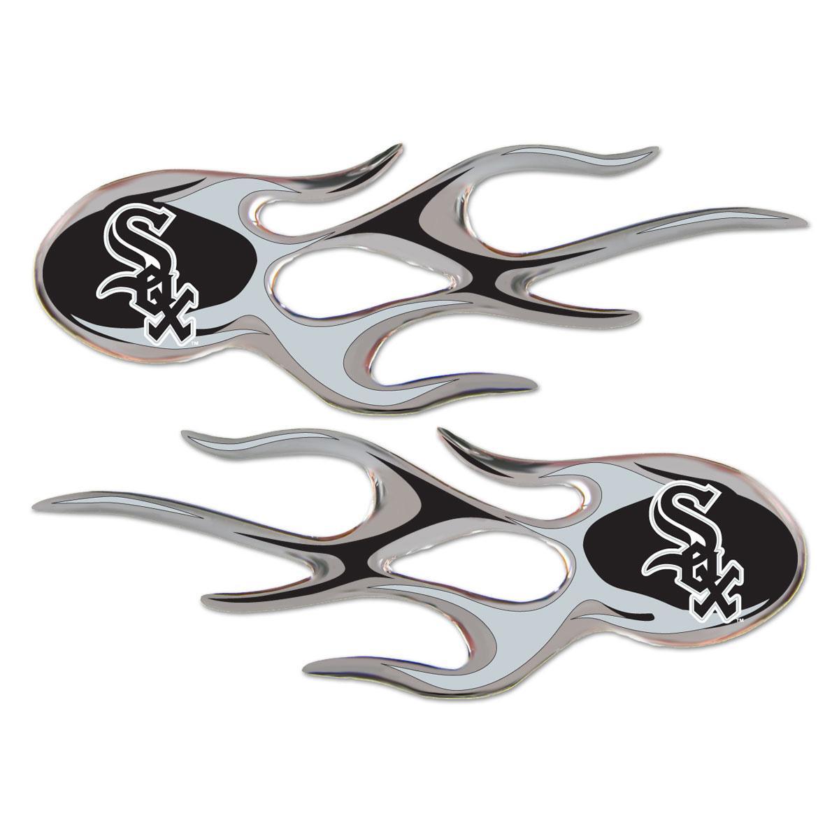 Chicago White Sox Domed Flame Decals