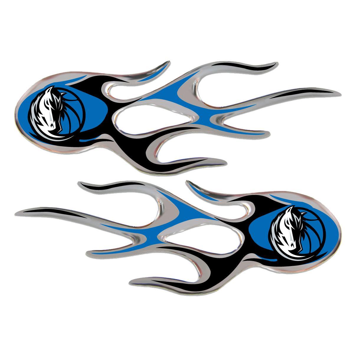 Dallas Mavericks Domed Flame Decals