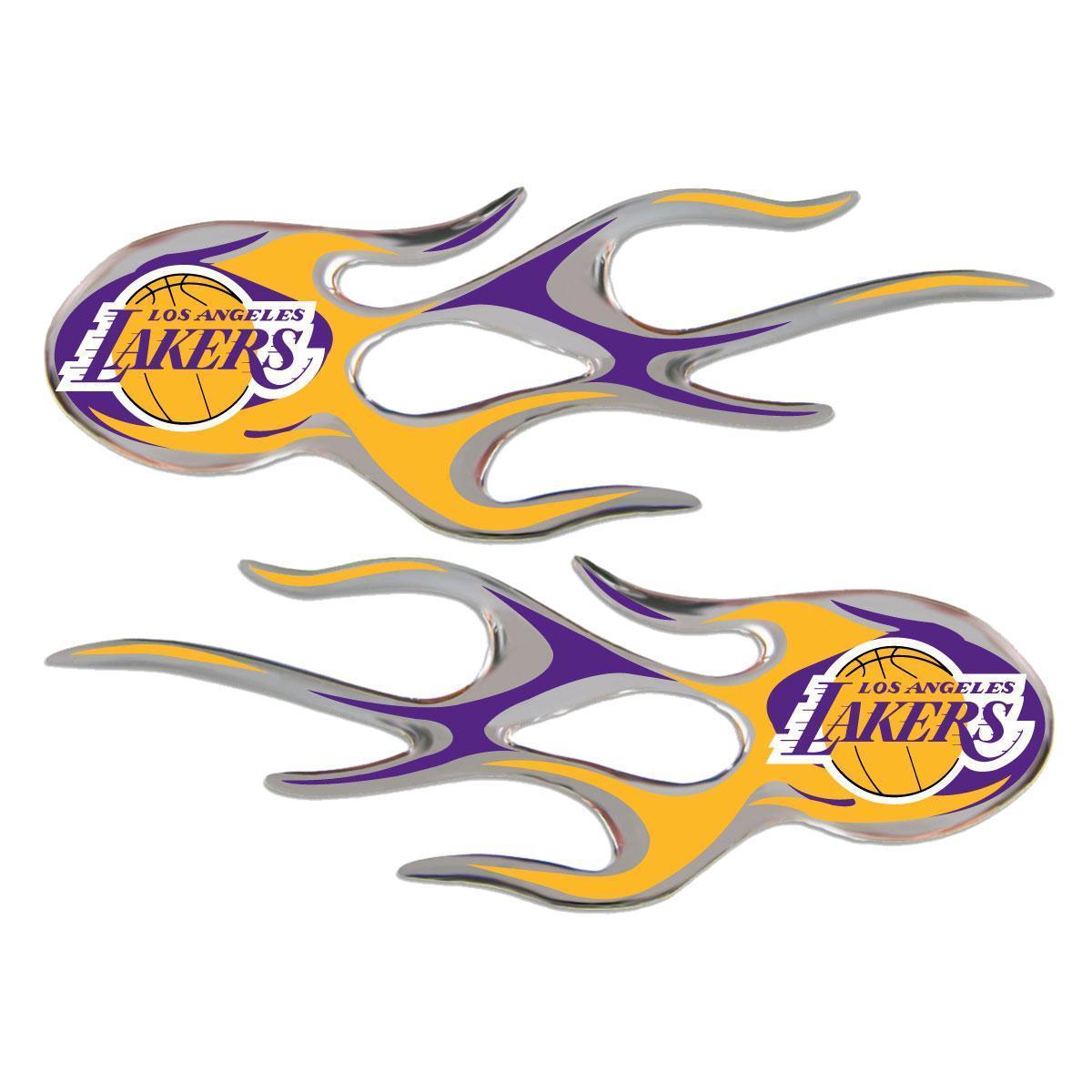 Los Angeles Lakers Domed Flame Decals