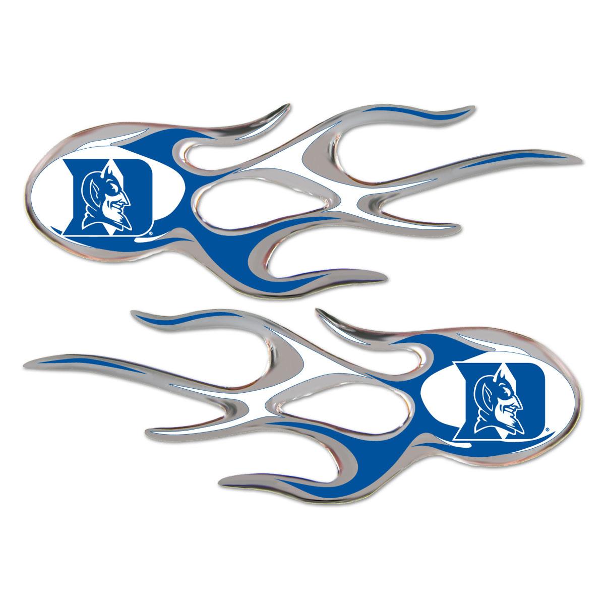 Duke Blue Devils Domed Flame Decals