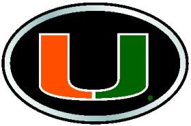 Miami Hurricanes Color Auto Emblem
