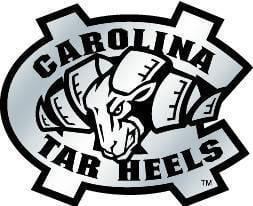 North Carolina Tar Heels Silver Auto Emblem